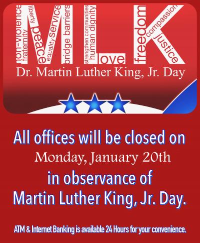 MLK day closure notice